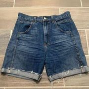 Reformation high rise Bermuda denim jean shorts size 27