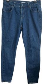 SO Jeans Juniors Skinny Leg Zipper Closure Minimalistic 13/31 Blue Denim Y2K