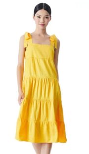 Alice And Olivia Cynthia Straps Yellow Dress 10