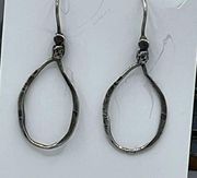 Vintage Silpada sterling silver hammered lasso discontinued earring.