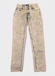 Tinseltown Denim Bleach Washed Skinny Jeans 7