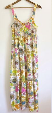 Yellow Floral Maxi Dress size Small