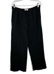 Soft A&F Collection Black Fleece Straight Leg Sweatpants L