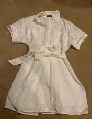 Ontwelfth White Button Down Dress