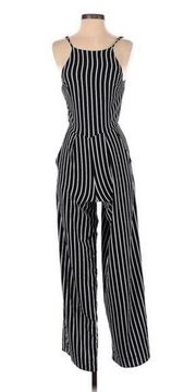 Macy's MM Women Black Jumpsuit L NWT dillards overalls outfit maxi trousers