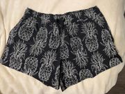 Black & White Pineapple Shorts