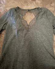 Francesca’s Grey Bodysuit