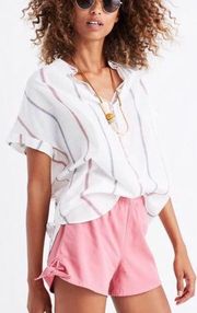 Pull On Side Tie Pink Short