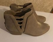 Tan Booties Size 8 1/2