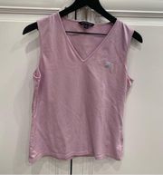 Brooks Brothers Women’s Sleeveless V-Neck Shirt - Large