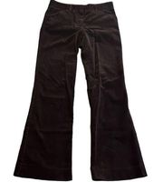 Theory Size 4 Brown Corduroy Flare Pants