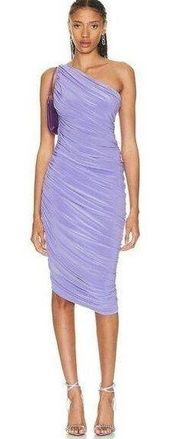 Norma Kamali Diana Knee Length Dress in Lilac XS NWT