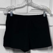 Topshop Skort Shorts Womens Petite 4 4P Black Mini Pockets