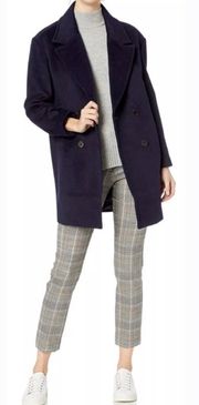 2586 Lark & Ro Double Breasted wool blend Coat