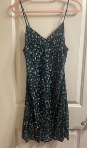 Pacsun Green Floral Dress