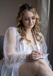 bridal getting ready robe