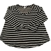 Splendid 3/4 raglan sleeves black & white stripped light weight sweater GUC