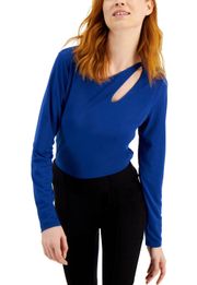 Womens Studio by JPR Cutout Royal Blue  Top - Sz S