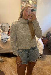 Gray Turtle Neck Sweater