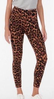 J.Crew Weekend High-Rise Leopard Cheetah Print Leggings Waist 7/8 Cotton Stretch