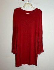 Lou & Grey red signature soft bell sleeve shift dress