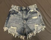 Denim High Wasted Shorts