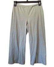 Eileen Fisher Glen Glen Cropped Organic Cotton Pant Sage Green Size PS