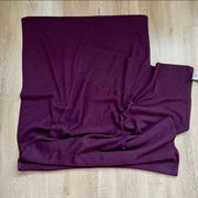 100% Cashmere Large Scarf Burgundy size 23”x66” NWT