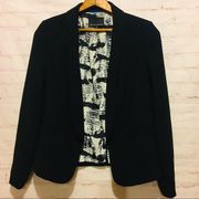 Black blazer jacket shawl collar Cynthia Rowley Size  XS