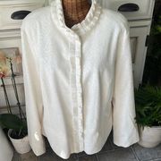 Chico’s White Jacket Size 3