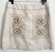 EUC  Floreat Embroidered Embellished Pencil Skirt