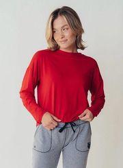 NWT Albion Fit Long Sleeve Red Tee - Size Small