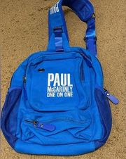 Rare Paul McCartney One on One Concert Tour Shoulder Sling Bag Blue Canvas