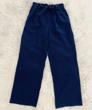 Navy Blue Wide Leg Pants