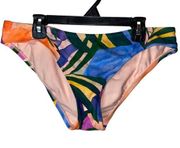 NWT Kona Sol Multicolored Medium Coverage Hipster Bikini Bottoms Medium