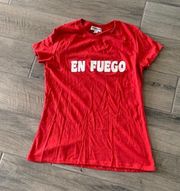 Sub_urban riot en fuego red t-shirt