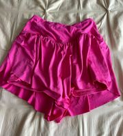 Pink Crossover Shorts 