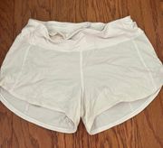 White 2.5” Speed Up Shorts