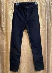 Everlane dark black skinny jeans, size 28 NWOT
