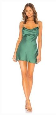 Lovers and Friends Boa Mini Dress in Green