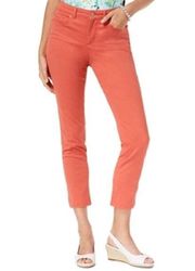 NWT Charter Club Bristol Skinny Ankle Tummy Slimming Jeans Size 14 Coral