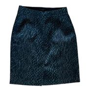 Tahari womens Madie pencil mini skirt black tab snakeskin reptile M88BF300 4