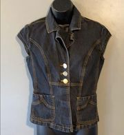 Bisou Bisou Women’s Denim Vest/Shirt 6