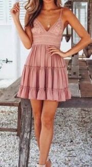 Hello Molly  Pink Summer Dress