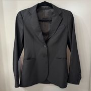 Theory Black Blazer Classic Wool Blend Size 0