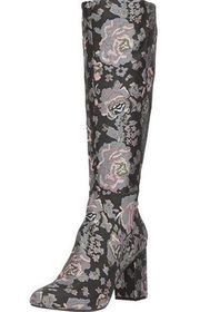 NWOB Kenneth Cole Reaction Brocade Knee High Boots