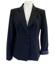 Saint Laurent Yves  WOOL uniform Suit Jacket Blazer Black 42 Medium Long Sleeve