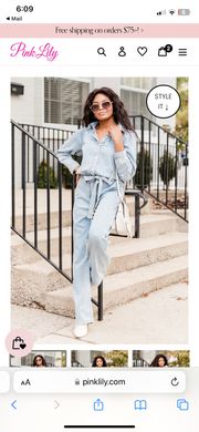 Denim Romper