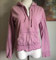 Kirra Purple zip up Hoodie Y2K