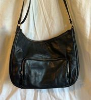 Margot Soft Black Leather Crossbody Purse with Multiple Pockets